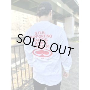 画像9: Lサイズラスト1枚で終了 SRH / Since 91 長袖Tシャツ WHITE