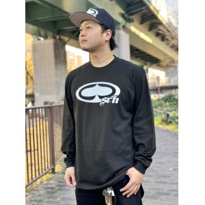画像2: SRH / NEW SPADE CLASSIC 長袖Tシャツ BLACK