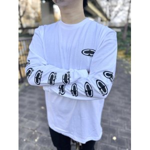 画像2: SRH / NEW SPADE CLASSIC SMALL LOGOS 長袖Tシャツ WHITE