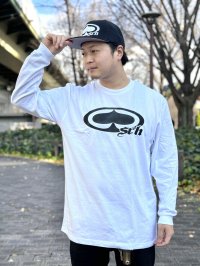 SRH / NEW SPADE CLASSIC 長袖Tシャツ WHITE