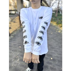 画像3: SRH / NEW SPADE CLASSIC SMALL LOGOS 長袖Tシャツ WHITE