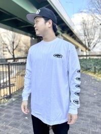 SRH / NEW SPADE CLASSIC SMALL LOGOS 長袖Tシャツ WHITE