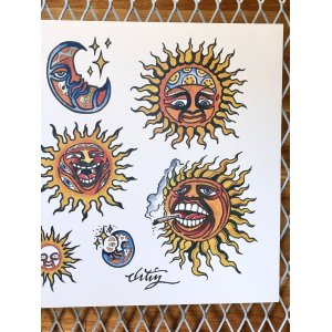 画像4: "OPIE ORTIZ 2025 TATTOO TOUR" / タトゥーフラッシュポスター 2/3