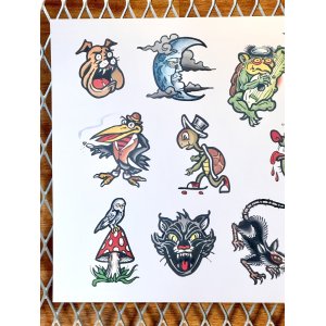 画像2: "OPIE ORTIZ 2025 TATTOO TOUR" / タトゥーフラッシュポスター 3/3