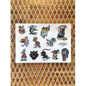 画像1: "OPIE ORTIZ 2025 TATTOO TOUR" / タトゥーフラッシュステッカーシート 3/3