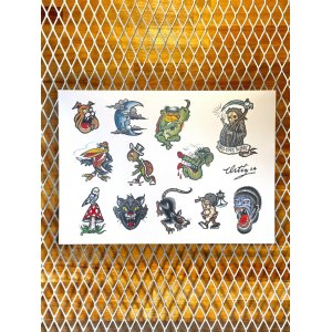 画像1: "OPIE ORTIZ 2025 TATTOO TOUR" / タトゥーフラッシュポスター 3/3