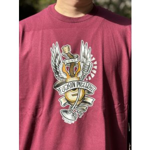 画像4: "OPIE ORTIZ x BALL&CHAIN" / Memories コラボTシャツ バーガンディー