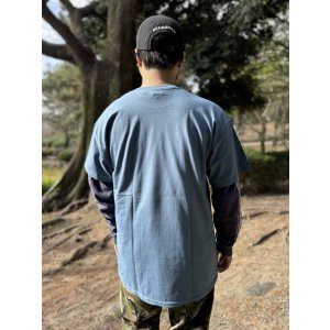 画像5: "OPIE ORTIZ x BALL&CHAIN" / Skull & Rose コラボTシャツ インディゴブルー