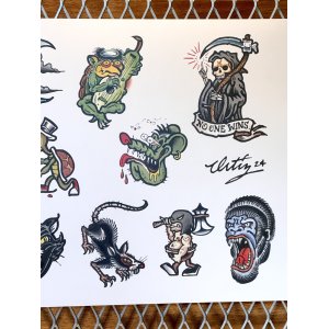 画像4: "OPIE ORTIZ 2025 TATTOO TOUR" / タトゥーフラッシュポスター 3/3