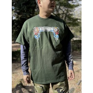 画像3: "OPIE ORTIZ x BALL&CHAIN" / Doin Time コラボTシャツ フォレストグリーン