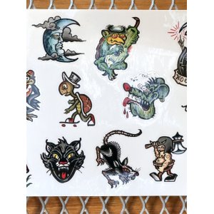 画像3: "OPIE ORTIZ 2025 TATTOO TOUR" / タトゥーフラッシュステッカーシート 3/3