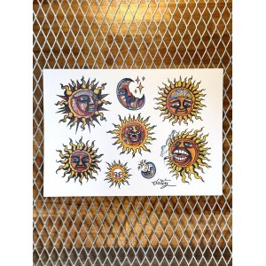 画像1: "OPIE ORTIZ 2025 TATTOO TOUR" / タトゥーフラッシュポスター 2/3