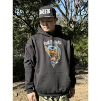 送料無料 OPIE ORTIZ x BALL&CHAIN / "ORTIZ" 1998-2024 Reprint Red Devil プルオーバーパーカー ブラック