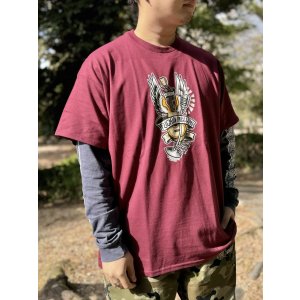 画像3: "OPIE ORTIZ x BALL&CHAIN" / Memories コラボTシャツ バーガンディー