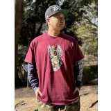 "OPIE ORTIZ x BALL&CHAIN" / Memories コラボTシャツ バーガンディー