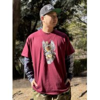 "OPIE ORTIZ x BALL&CHAIN" / Memories コラボTシャツ バーガンディー
