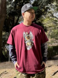 "OPIE ORTIZ x BALL&CHAIN" / Memories コラボTシャツ バーガンディー