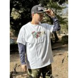 "OPIE ORTIZ x BALL&CHAIN" / Skull & Rose コラボTシャツ ホワイト