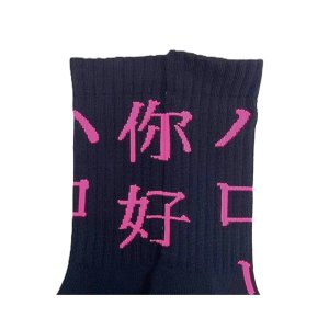 画像4: ching&co. / 你好ハロー スケーターソックス ブラック