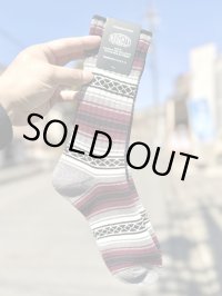 NAUGHTY x ching & co. / FALSA スケーターソックス マルーン