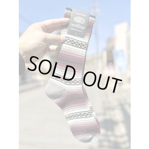 画像1: NAUGHTY x ching & co. / FALSA スケーターソックス マルーン