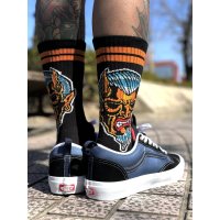 OPIE ORTIZ x BALL&CHAIN / "ORTIZ" 1998-2024 Reprint Red Devil ソックス ブラック