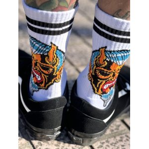 画像1: OPIE ORTIZ x BALL&CHAIN / "ORTIZ" 1998-2024 Reprint Red Devil ソックス ホワイト