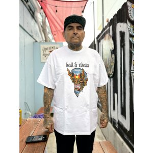 画像2: 送料無料 OPIE ORTIZ x BALL&CHAIN / "ORTIZ" 1998-2024 Reprint Red Devil Tシャツ ホワイト