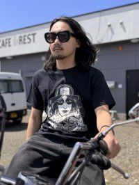 LONG BEACH DUB ALLSTARS / Tattoo Girl Artwork by Opie Ortiz Tシャツ ブラック
