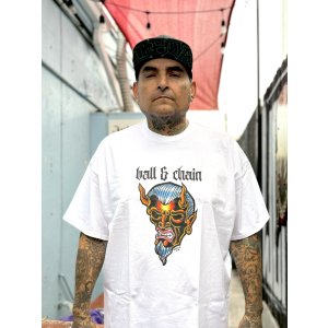 画像3: 送料無料 OPIE ORTIZ x BALL&CHAIN / "ORTIZ" 1998-2024 Reprint Red Devil Tシャツ ホワイト