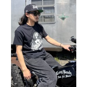 画像1: LONG BEACH DUB ALLSTARS / Tattoo Girl Artwork by Opie Ortiz Tシャツ ブラック