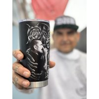 7月7日23:59分締切 予約注文 "OPIE ORTIZx TEXTA x STONE SHOOT x BALL&CHAIN" / Santa Muerte 20oz ステンレスタンブラー