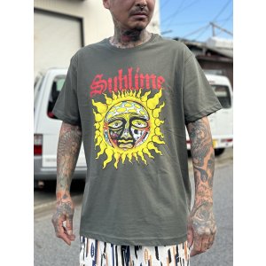 画像16: Lラスト2枚で終了 SUBLIME / Yellow Sun Tシャツ グリーン