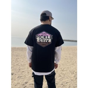 画像1: 7月31日23:59分締切 予約注文 送料無料 PICKLE STIX SURFBOARDS / BALL&CHAIN別注 Neapolitan Tシャツ ブラック