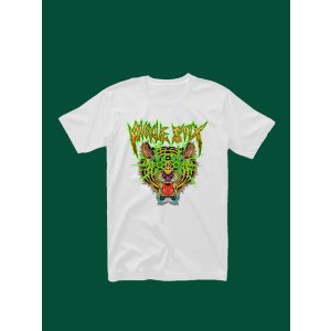 画像1: 7月31日23:59分締切 予約注文 送料無料 PICKLE STIX SURFBOARDS / BALL&CHAIN別注 Pickle Stix Tiger Tシャツ ホワイト