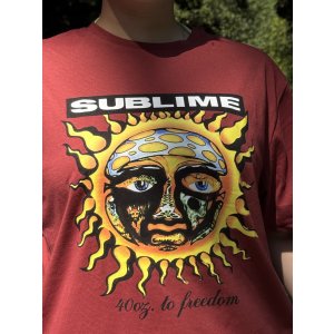 画像9: SUBLIME / 40oz To Freedom Tシャツ バーガンディー