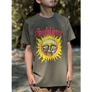 画像5: Lラスト2枚で終了 SUBLIME / Yellow Sun Tシャツ グリーン