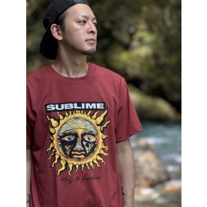 画像1: SUBLIME / 40oz To Freedom Tシャツ バーガンディー