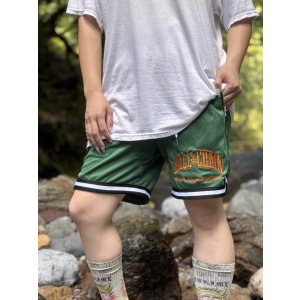 画像17: 送料無料 FUCKIN' MELLOW CLOTHING / Long Beach Posse artwork by PICTURE MOUSE バスケショーツ グリーン