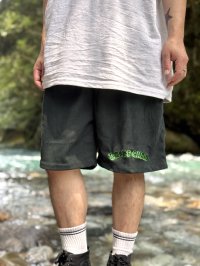 送料無料 FUCKIN' MELLOW CLOTHING / "Hula Logo" designed by LOWHIDE コーデュロイ イージーショーツ ダークグリーン