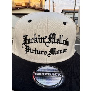 画像2: FUCKIN' MELLOW CLOTHING x PICTURE MOUSE / スナップバックメッシュキャップ カーキ/ブラック