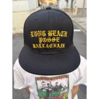 FUCKIN' MELLOW CLOTHING / Long Beach Posse スナップバックキャップ ブラック/ゴールド