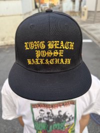 FUCKIN' MELLOW CLOTHING / Long Beach Posse スナップバックキャップ ブラック/ゴールド