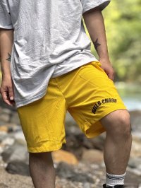 送料無料 FUCKIN' MELLOW CLOTHING / "Hula Logo" designed by LOWHIDE コーデュロイ イージーショーツ イエロー