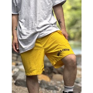 画像1: 送料無料 FUCKIN' MELLOW CLOTHING / "Hula Logo" designed by LOWHIDE コーデュロイ イージーショーツ イエロー