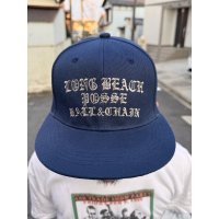 FUCKIN' MELLOW CLOTHING / Long Beach Posse スナップバックキャップ ネイビー/グレー