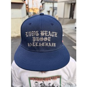 画像1: FUCKIN' MELLOW CLOTHING / Long Beach Posse スナップバックキャップ ネイビー/グレー