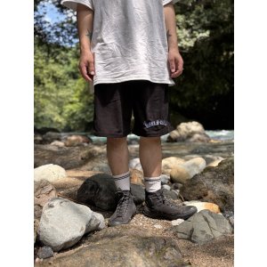 画像3: 送料無料 FUCKIN' MELLOW CLOTHING / "Hula Logo" designed by LOWHIDE コーデュロイ イージーショーツ ブラック