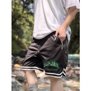 画像13: 送料無料 FUCKIN' MELLOW CLOTHING / Long Beach Posse artwork by PICTURE MOUSE バスケショーツ ブラック