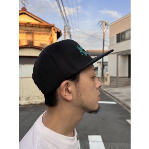画像13: FUCKIN' MELLOW CLOTHING x PICTURE MOUSE / スナップバックキャップ ブラック/グリーン